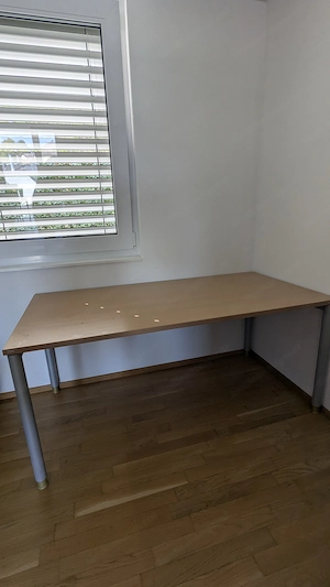 hali Schreibtisch 160 x 80 cm - Robuster Bürotisch mit Kabelkanal Bild 2