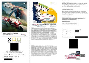 MotoGP Spielberg Sonntag, Sektor M Kurve 2, Reihe 21, Platz 75, Übergabe in Altach Bild 3