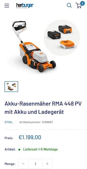 Stihl Akku Rasenmäher Bild 3