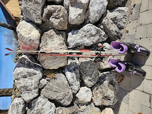 Alpinski mit Bindung, Stöcken & Schuhen  Bild 2