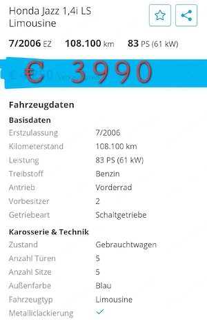 Honda Jazz ideal für Fahranfänger Bild 2