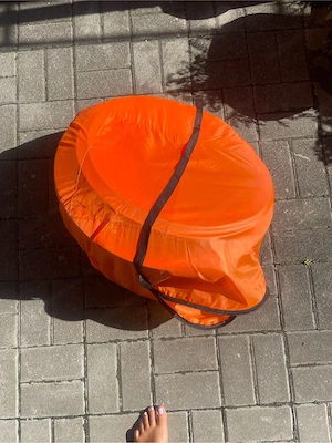 Wurfzelt orange  Bild 2