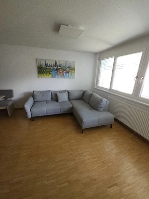 Graues Ecksofa