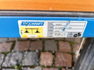 EUROKRAFT Industrie-Transportwagen 500 kg   Plattformwagen 120x80 cm Bild 3