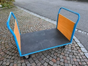 EUROKRAFT Industrie-Transportwagen 500 kg   Plattformwagen 120x80 cm Bild 2