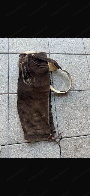 Lederhose mit Hemd  Bild 2