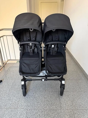 Bugaboo Donkey 5 Geschwisterwagen - All Black - mit Zubehör Bild 2