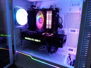 Gaming PC i9-11900K, RTX 3080 Ti, 32GB RAM, RGB weiß, Win 11 Bild 2