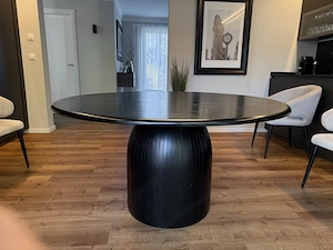 Westwing runder Esstisch 160cm Durchmesser, Massivholz Eiche, 5-6 Personen, NP 1500,- neuwertig Bild 5