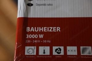 Bauheizer - Heizlüfter 3000W 220V wie Neu | Der nächste Winter kommt bestimmt! Bild 3