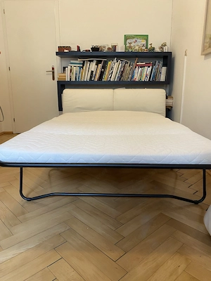 Weiße Ausziehcouch zu verkaufen  Bild 3