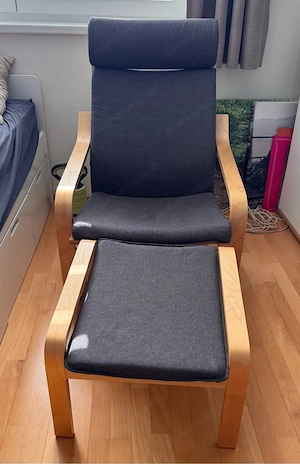 Relaxsessel mit Hocker Bild 3