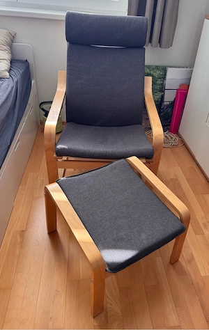 Relaxsessel mit Hocker Bild 2