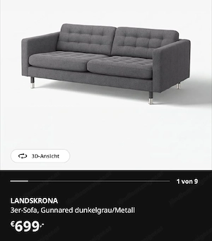 Ikea Landskrona couch Bild 2