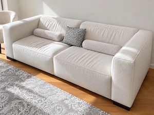 Couch in Creme Weiß zu verkaufen Bild 2