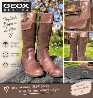 Lederstiefel Gr. 34 GEOX