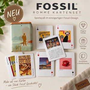 FOSSIL Rommé Kartenset - Neu
