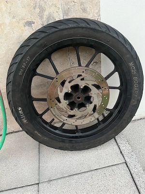 Vorder- und Hinterrad für Moped Bild 4