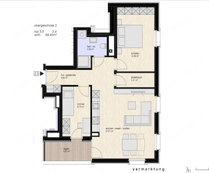 Moderne 3-Zimmer-Wohnung mit Loggia in Dornbirn Bild 9