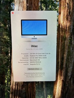 iMac 27" 5K 2019 - Core i9 | 64 GB RAM | 1 TB SSD | Radeon Pro 580X Bild 2