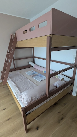 Flexa Hochbett (Familienbett mit Leiter und Absturzsicherung)  Bild 2