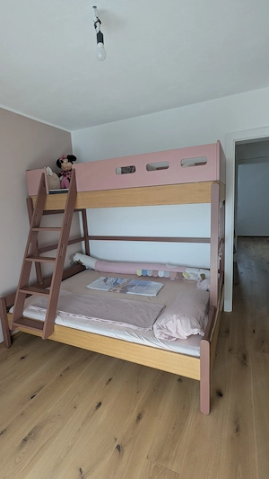 Flexa Hochbett (Familienbett mit Leiter und Absturzsicherung) 