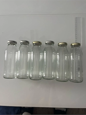 Glasflaschen klar 0,280 ml 6 Stück