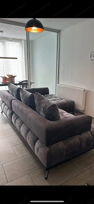 Schöne graue couch zu verkaufen Bild 2