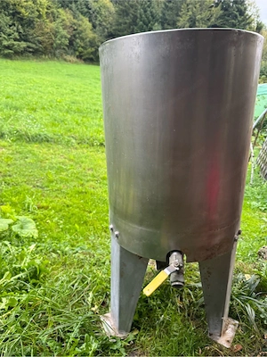 Edelstahlbehälter 80 l 