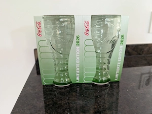 Coca-Cola McDonald s Gläser Limited Edition 2026   Grün   OVP