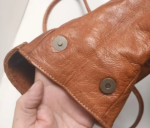 Vintage Leder Handtasche  Bild 4