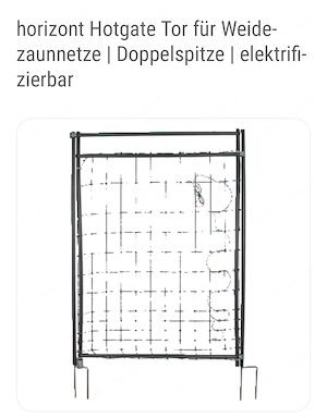 Weidezaun 3 Sück 120cm x 25m und Türe Bild 4