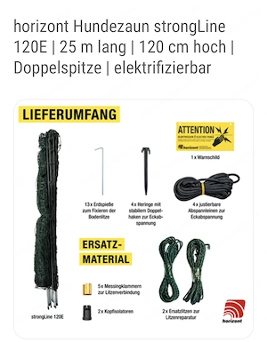 Weidezaun 3 Sück 120cm x 25m und Türe Bild 2
