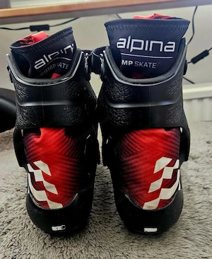 Alpina Comp Skate Skischuhe rot schwarz Bild 2