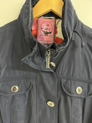 Jacke F"rieda & Freddies" kurz   blau   mit Gürtel   Gr. S Bild 2