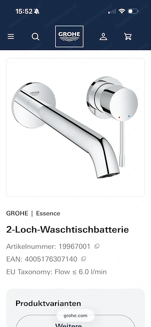 4 Unterputzgarnituren - Grohe Essence 19967001 Bild 3