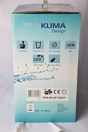 KLIMA Ultraschall Luftbefeuchter 30W - Neuwertiges Gerät der Luxusklasse  mit Fernbedienung Bild 9