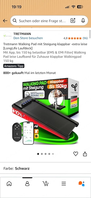 Tretmann Walking Pad   Laufband