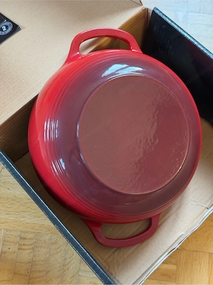 Pyrex Collection Gusseisen-Bräter rot, 2,8L - NEU  OVP, nie benutzt Bild 3