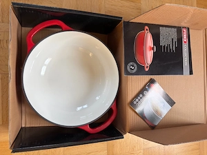 Pyrex Collection Gusseisen-Bräter rot, 2,8L - NEU  OVP, nie benutzt Bild 2