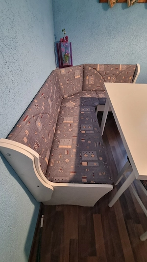 ZU VERSCHENKEN Eckbank Tisch ausziehbar 2 Stühle Essgruppe Bild 2