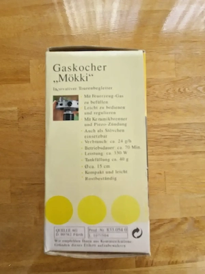 Enders Gaskocher  Mökki    NEU & UNBENUTZT in OVP Bild 2