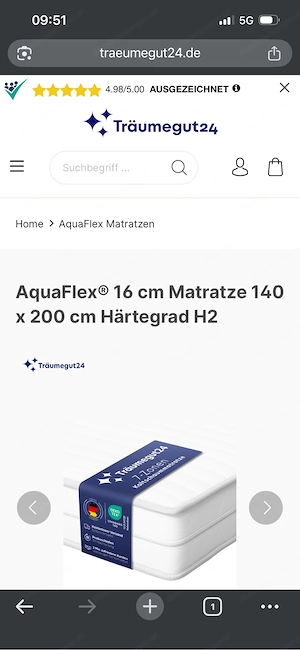 Aquaflex Matraze 140x200