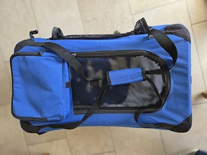 zwei Hundetransporttaschen  Boxen faltbar zu verkaufen  Bild 5