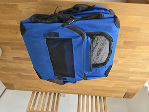 zwei Hundetransporttaschen  Boxen faltbar zu verkaufen  Bild 2
