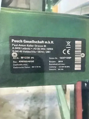 Kreissäge Posch Bild 2
