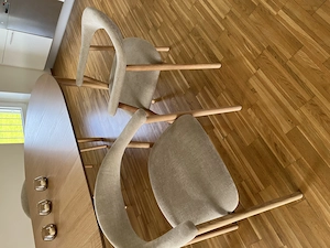 Tolle Stühle, Eiche Natur und Beige Boucle Polsterung Bild 4