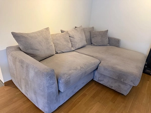 graue Cordcouch  Bild 3