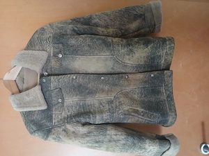 Damen Raulederjacke mit Schafspelzfütterung