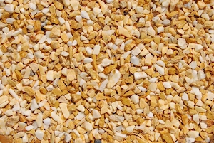 4 Säcke Marmorsplitt Siena-Gelb 9-12 mm 25 kg pro PE-Sack Bild 3